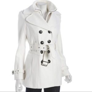 White pea coat